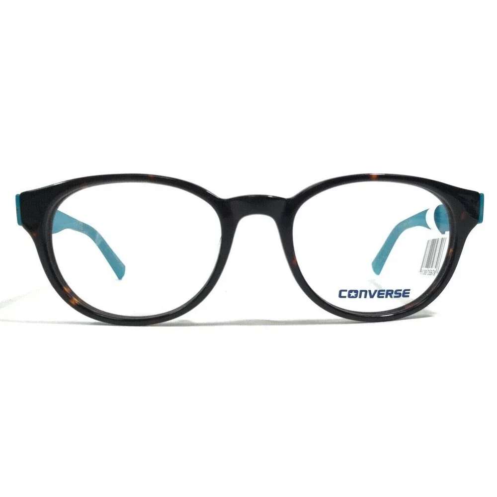 Converse Kids Eyeglasses Frames Q014 UF TORTOISE Brown Tortoise Blue 48-18-140